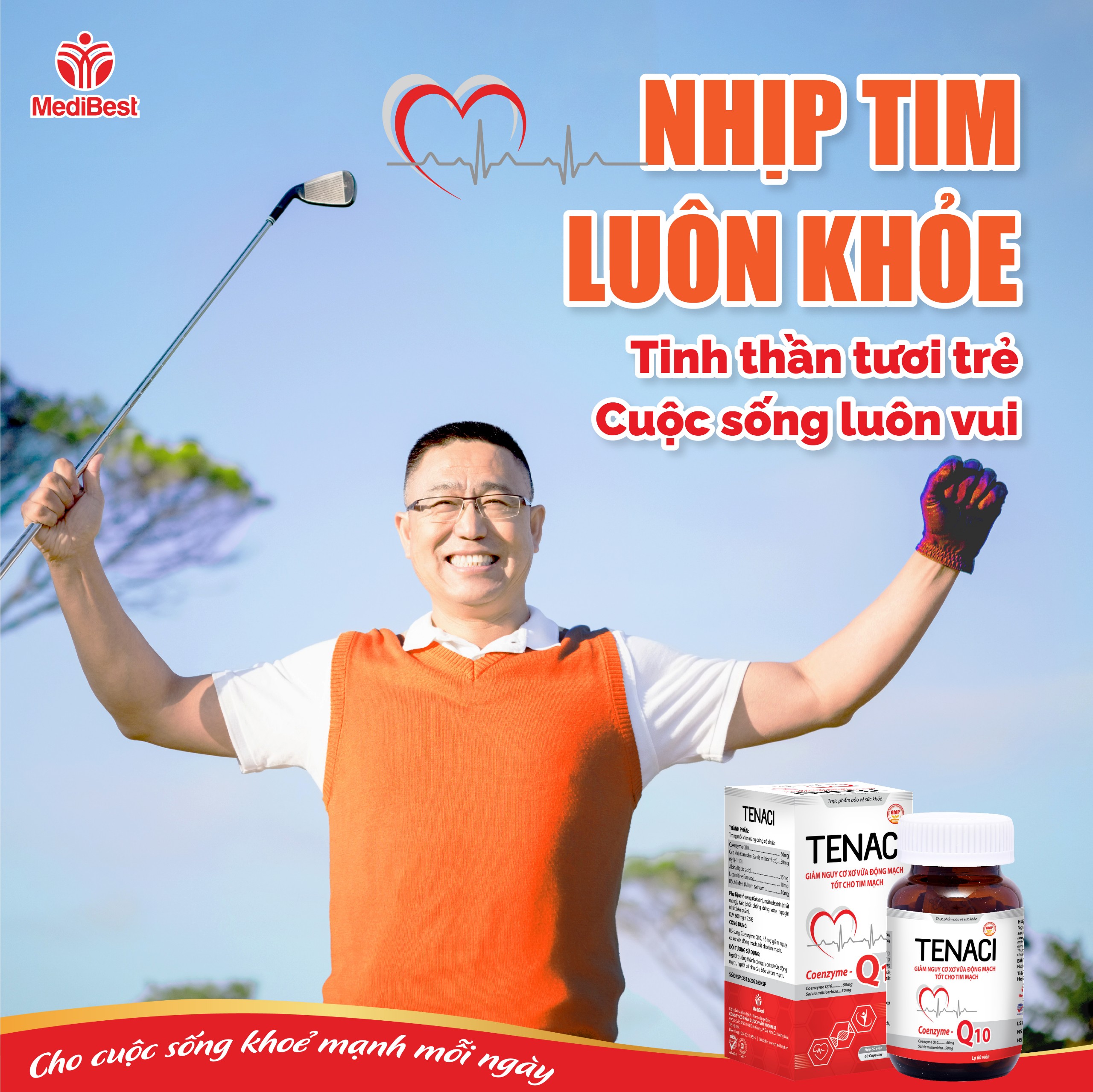 NHỊP TIM LUÔN KHỎE, TINH THẦN TƯƠI TRẺ, CUỘC SỐNG LUÔN VUI