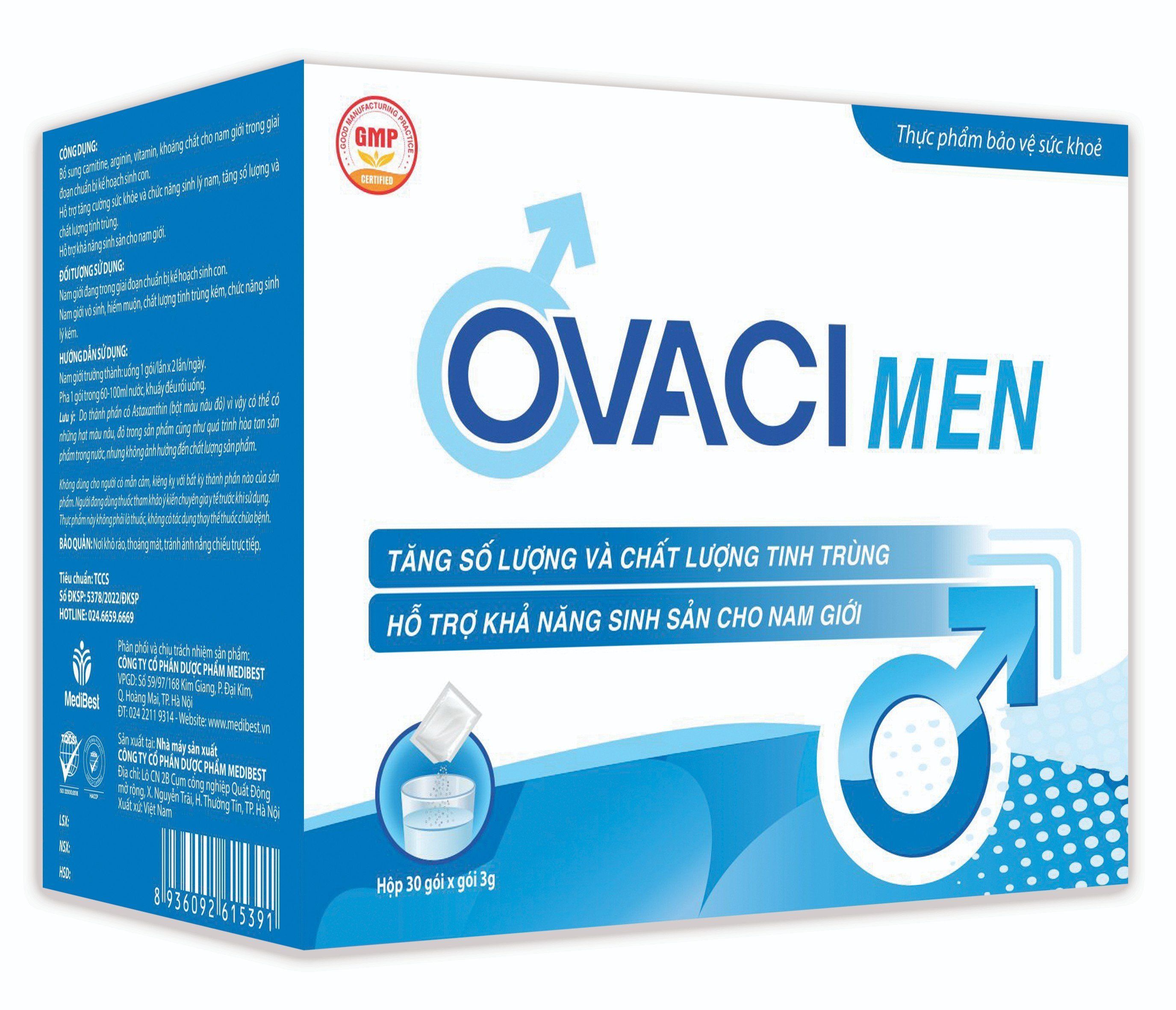 Thực phẩm bảo vệ sức khỏe OVACI MEN