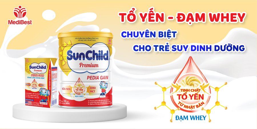 Sữa Sunchild Premium Grow IQ - Dinh dưỡng chuyên biệt cho trẻ biếng ăn, chậm tăng cân